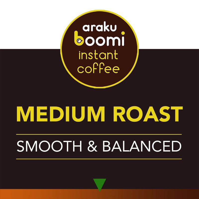 Boomi Premium Single Origin Instant Coffee Powder | Medium Roast,