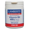 Lamberts Vitamin D3 400iu – 10µg Cholecalciferol for Bone &