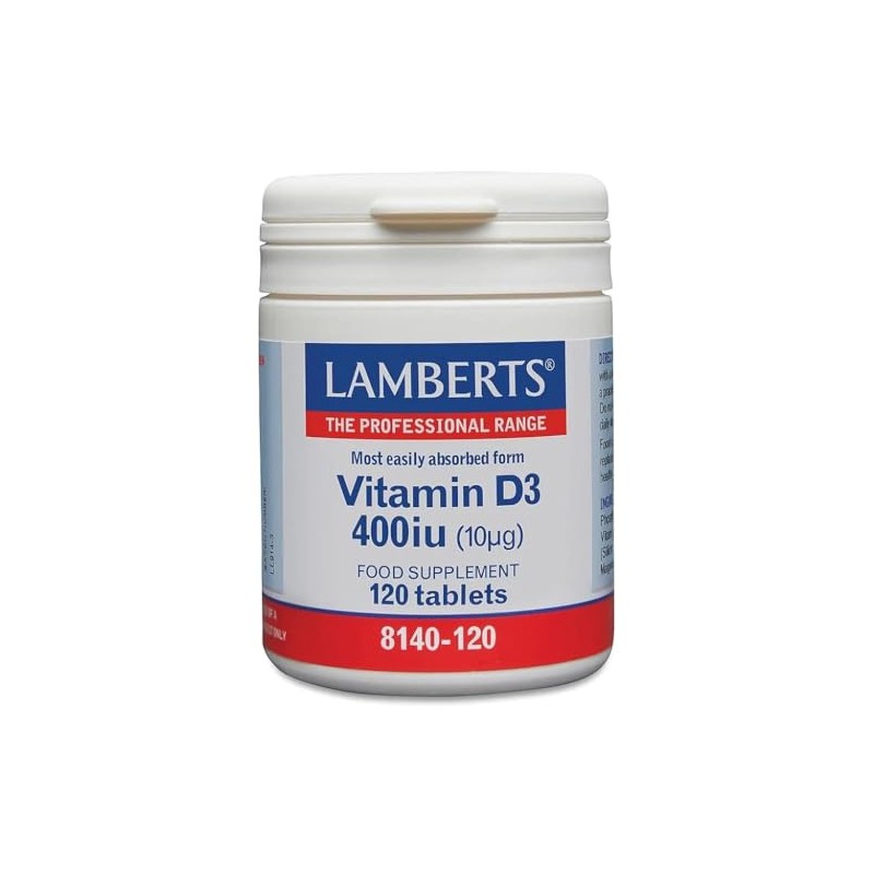 Lamberts Vitamin D3 400iu – 10µg Cholecalciferol for Bone &