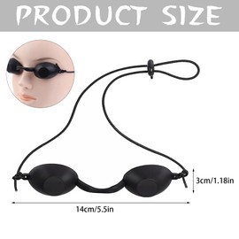 Guyode 2 Stück Solarium Brille Laserschutzbrille, Schutzbrille Rotlichtlampe, Infrarotlampe UV Schutzbrille für Therapie, Augenschutz Solarium für Schönheitsbehandlungen und Bräunungsschutz im Freien