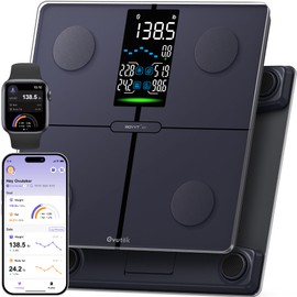 Ovutek Smart Scale for Body Weight, Professional Bathroom Digital Scale with BMI, Body Fat, Muscle Mass, Most Accurate to 0.05lb, Large Display High Accurate Body Composition Machine with Fitness App