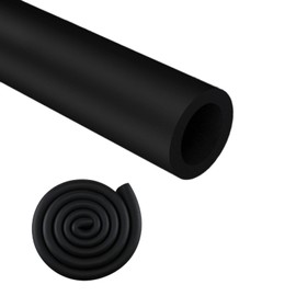ZXTDBMBB Insulation Foam Pipe 2 inches ID ,6 feet Long, Used for air Conditioning Pipe Insulation, Outdoor Water Pipes and Table Corner Protection,Black