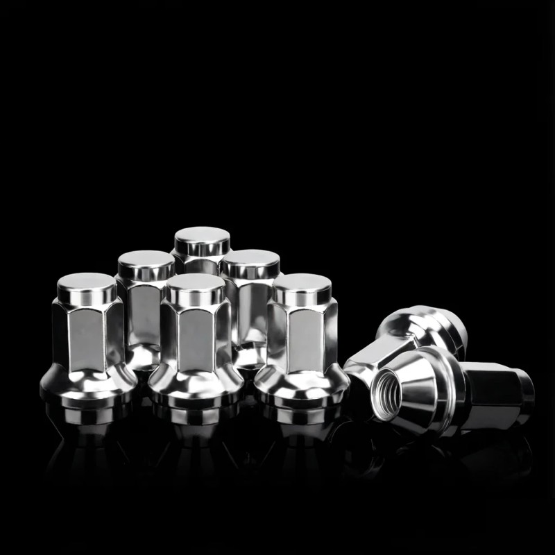14x2 OEM Lug Nuts Chrome Finish SCM435 Steel for F150