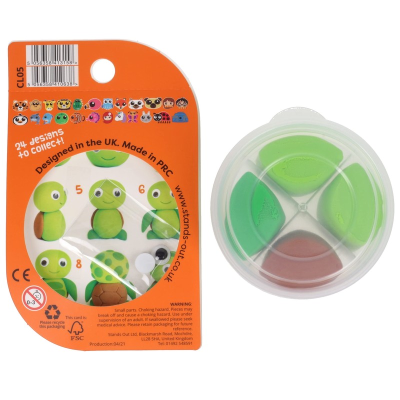 Clay Pals Turtle - Easy Sculpt Fun Fast Air Drying