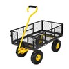 VIVOHOME Heavy Duty 880 Lbs Capacity Mesh Steel Garden Cart