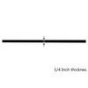 Black Plexiglass Sheet - 1/4" Thick Cast (12" x 48")