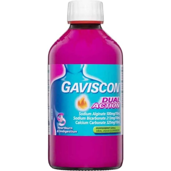 Gaviscon Dual Action Heartburn & Indigestion Liquid Peppermint 600ml