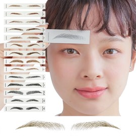 Aquadoll Eyebrow Art Makeup Makeup Sticker Tint, Petit Prix Eyebrow Sticker 15-Piece Set, Japan-Designed, Original Company, Eyebrow Art Makeup, Fade-Resistant Eyebrow Makeup Sticker Tint, Eyebrow