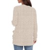 GRECERELLE Cardigan for Women Lightweight Open Front Long Sleeve Ribbed