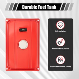 5 Gallons Generator Gas Fuel Tank,Universal Generator with Chrome Gas Cap & Filter Compatible
