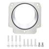 Throttle Body Adapter Plate Natural Finish Aluminum with Mounting Bolts