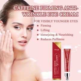 Koffein Augencreme, Augencreme Gegen Falten Und Augenringe, Augencreme Gegen Tränensäcke, Anti Aging Augencreme, Feuchtigkeitsspendendes Augencreme Gegen Falten, Für Augenpflege Männer Und Frauen