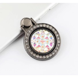 E&L LiliDreamStore 360 Rotating Fashion Crystal Cell Phone Finger Ring Stand Holder  - Black