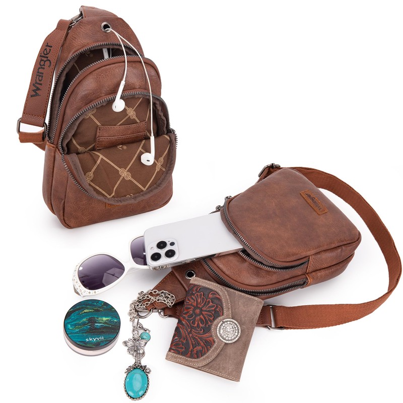 Wrangler Crossbody Sling Bags for Women Large Cross Body Purse