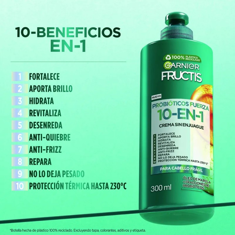 Kit Shampoo Garnier Fructis Probioticos Rutina 2 Pasos