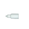 100 Gotero Farmacéutico Plastico Blanco Tapa Inserto 20 ml