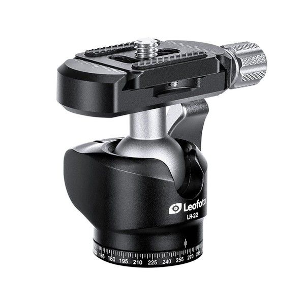 Leofoto LH-22 Mini Ball Head with QR Plate, 22mm Ball,