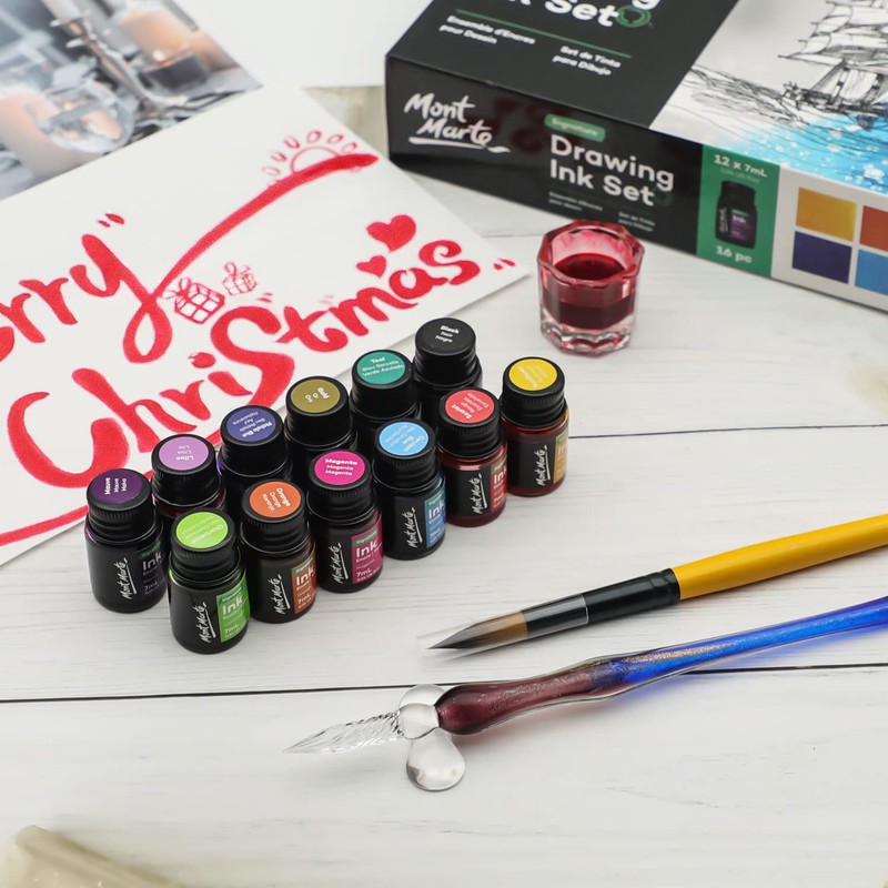 Mont Marte Drawing Ink Colors Signature 24pc x 0.24 US