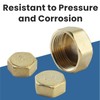fKiZanthene 6 Pcs Blanking Cap, Radiator Blanking Plug, Gold Plumbing