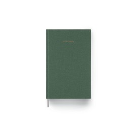 23-24 Daily Planner by Appointed, Foil Stamped Water Resistant Bookcloth Hard Cover, Premium 70lb Text Weight Stock Paper, Daily and Monthly Spread with Notes Section, American Made (Fern Green)