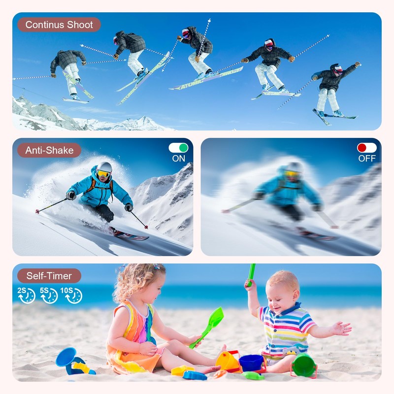 Digital Camera - 68MP Autofocus with 2.8" LCD Screen 16X