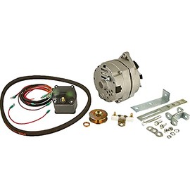Complete Tractor New Alternator for Generator Conversion Kit Compatible with/Replacement for Early Ford Tractor | 1939-1951 Tractor Models 8N, 2N and 9N,Black