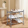 STORAGE MANIAC Expandable Shoe Rack, 12 Pairs Stackable Small Shoe