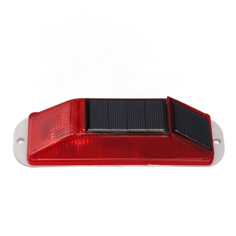 2pcs Solar Strobe Warning Light Waterproof Light Control High Bright