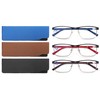OLOMEE Reading Glasses Men Women Blue Light Blocking Rectangular Computer