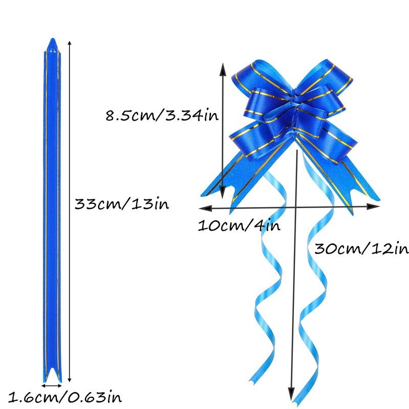 DARENYI 100 Pcs Pull Bows,10 Colors Present Basket Pull Bows