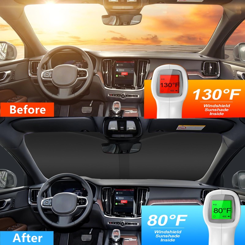 Windshield Sun Shade for Kia Telluride 2020-2025 4-Layer Front Window
