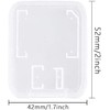 10pcs Clear Plastic Memory Card Case Holder Storage Boxes Compatible
