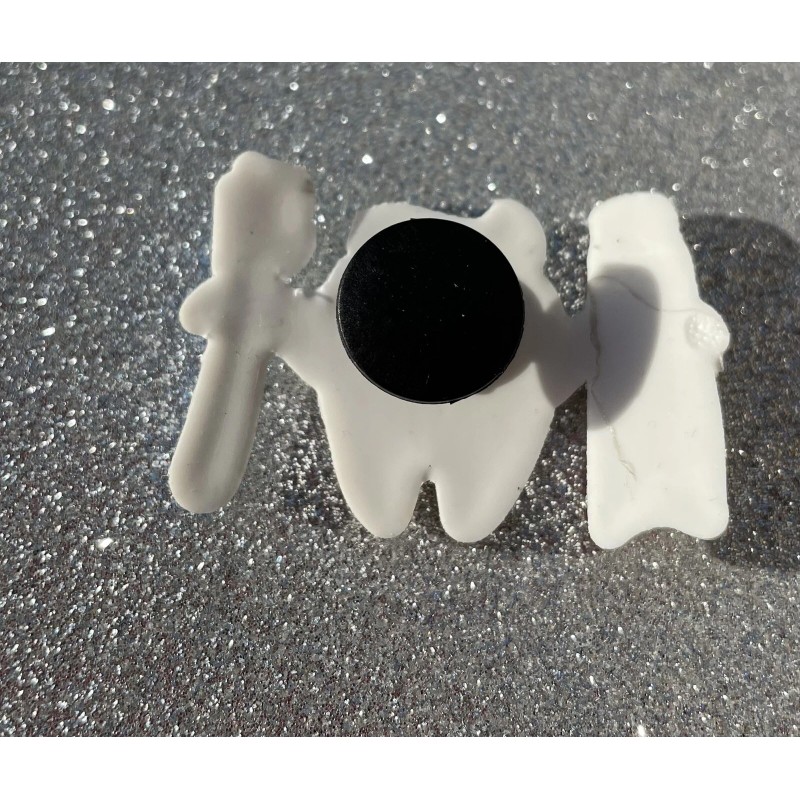 Unbranded Shoe Charm Happy Tooth With Toothpaste and Tooth Brush