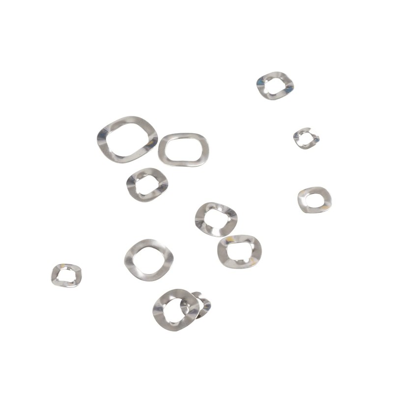 Beenlen 295 Pcs 304 Stainless Steel Spring Wave Washer Assortment