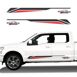 Car Decals - Off Road Stripe Car Stickers and Decals for Sport Car, SUV, Pickup Truck