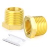 ERGAOBOY 2 Pcs 3/8" BSP Female to 1/2" BSP Male