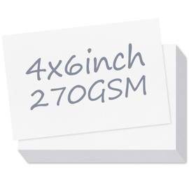 Utron 110 Sheets 4x6 Cardstock, 270 GSM Blank Postcard Paper, Matte White Printable Postcards for Making blank Index cards, Wedding Invitation cards, Thankyou Cards