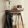 XAOHOME Entryway Coat Rack Hooks with Shelf, Sturdy Wooden Floating