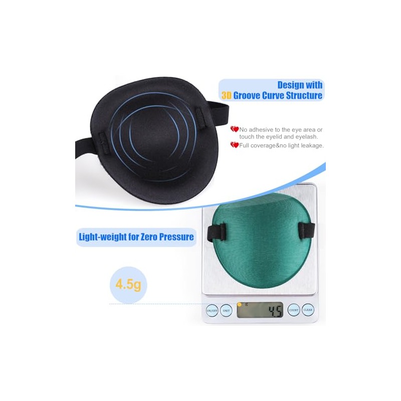 2 Pcs Eye Patch, Medical Eye Patches for Adults Kids