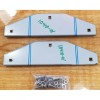roadworks 10" stainless steel mud flap weights pair front rear