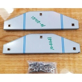 roadworks 10" stainless steel mud flap weights pair front rear universal #10410