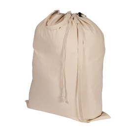 LFH Home Large Canvas Heavy Duty Cotton Laundry Bag Stylish Drawstring Closure With Carrying Handle bag for Dirty Clothes Organizer Camp Travel Vacation Home Hotel & Multi Use - 28x40 Inch - Natural
