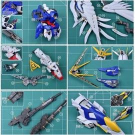 MGSD Wing Gun Dam Zero EW Modification Detail Up High Quality Metal Parts with Water Transfer Decal