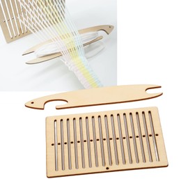 Vvikizy Loom Set of 2 Weaving Shuttle Wooden Belt Loom Weaving Shuttle
