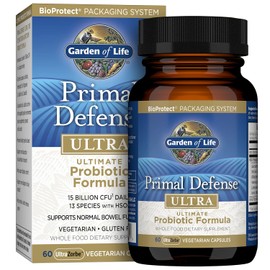 Garden of Life, alimento saludable probitico, suplemento. Defensa primera, HSO probitico frmula suplementos dietticos, 216 cpsulas vegetarianas, A947 