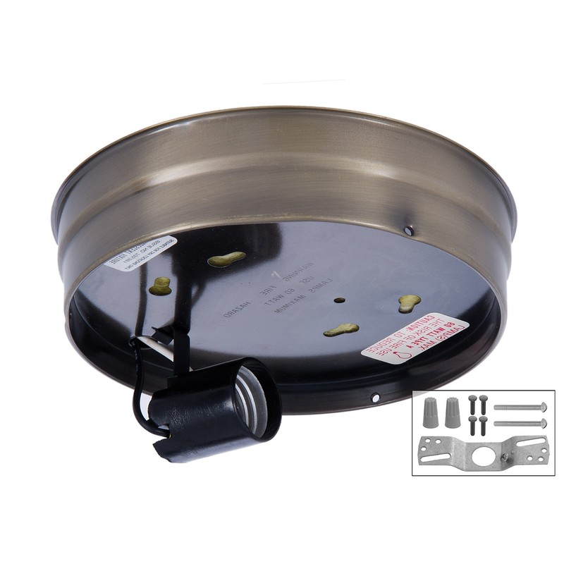 B&P Lamp® 6 Inch Fitter Wired Flush Mount Ceiling Fixture