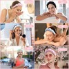POMVIEA Spa Headband, Pink Make Up Headbands for Women Soft