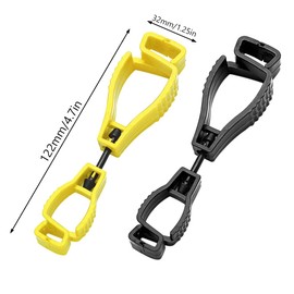 Nothers Zhioudz 6 Pieces Glove Clip Holder, Glove Holder Clip, Gripper for Work Gloves, Glove Holder Safety Clip Fire Brigade for Masks Glasses Hangers
