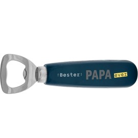 GRUSS & CO Bottle opener motif "Bester Papa ever", wood, steel, 16.6 cm x 3.8 cm x 2 cm, gift for dad, Father's Day, birthday, 73893