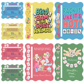 2 IN 1 Mahjong Tile Mixer Shufflers Cards and Line Finder, 4Pcs Mahjong Rules Helper Reader for Quick Reference and Mahjong Shuffler Cards, Potable Mahjong Cards 2026 Accessories Gift Party Supplies